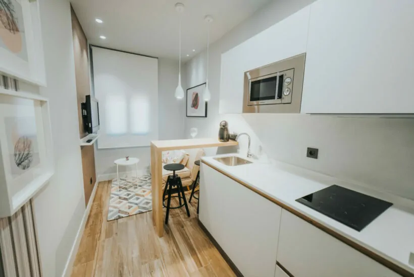 Cocina americana de Purple Suite